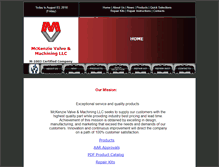 Tablet Screenshot of mckenzievalve.com
